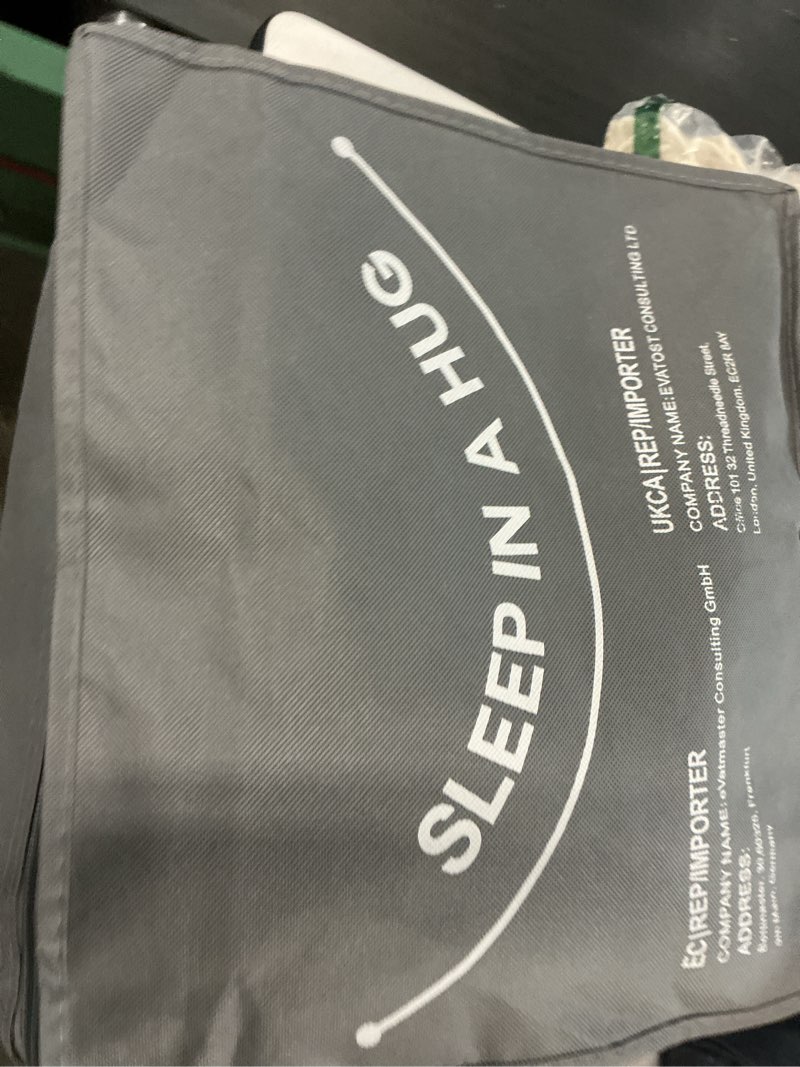 Condition photo showing New/Like New for Topblan Weighted Blanket for Adults 20lbs, Breathable Cooling Weighted Blanket, High Breathability Heavy Blanket, Soft Material with Glass Beads for All Season, Sofa Bed, 60"x80" Queen Size, Dark Grey Dark Grey 60"x80"-20lbs