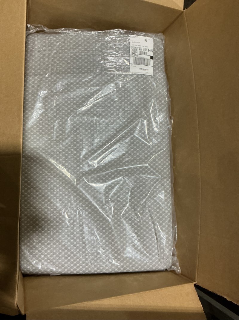 Condition photo showing Good Condition for Mini Crib Mattress, 38x24X4 Inch Dual Sided Comfort Gel Memory Foam, Breathable Premium Baby Mattress for Mini and Portable Cribs w/Removable Outer Cover - White&Grey