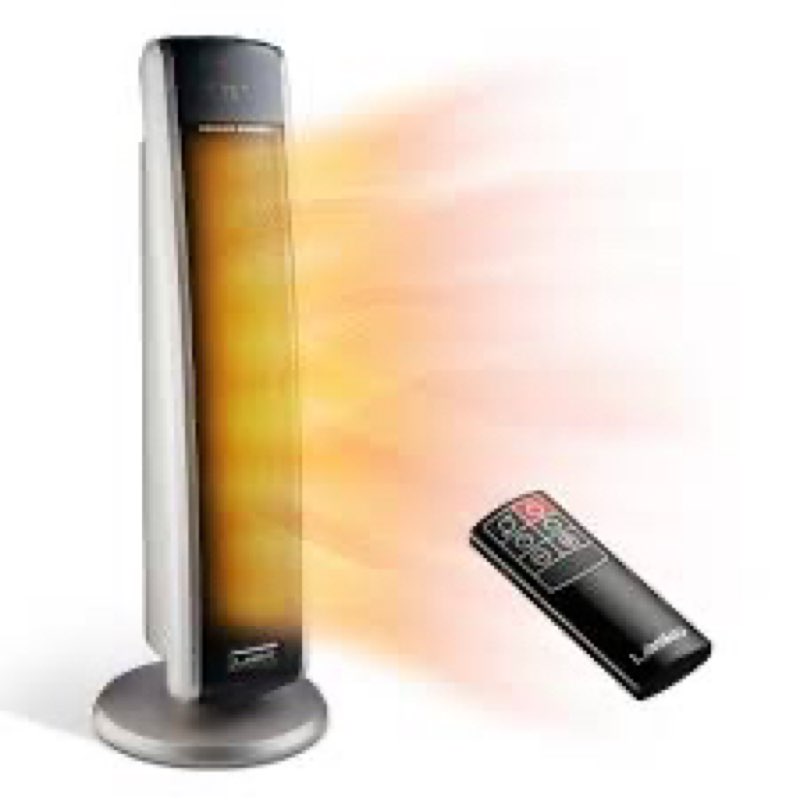 Lasko Oscillating Digital Ceramic Tower Heater for Large Rooms, with Adjustable Thermostat, Timer an