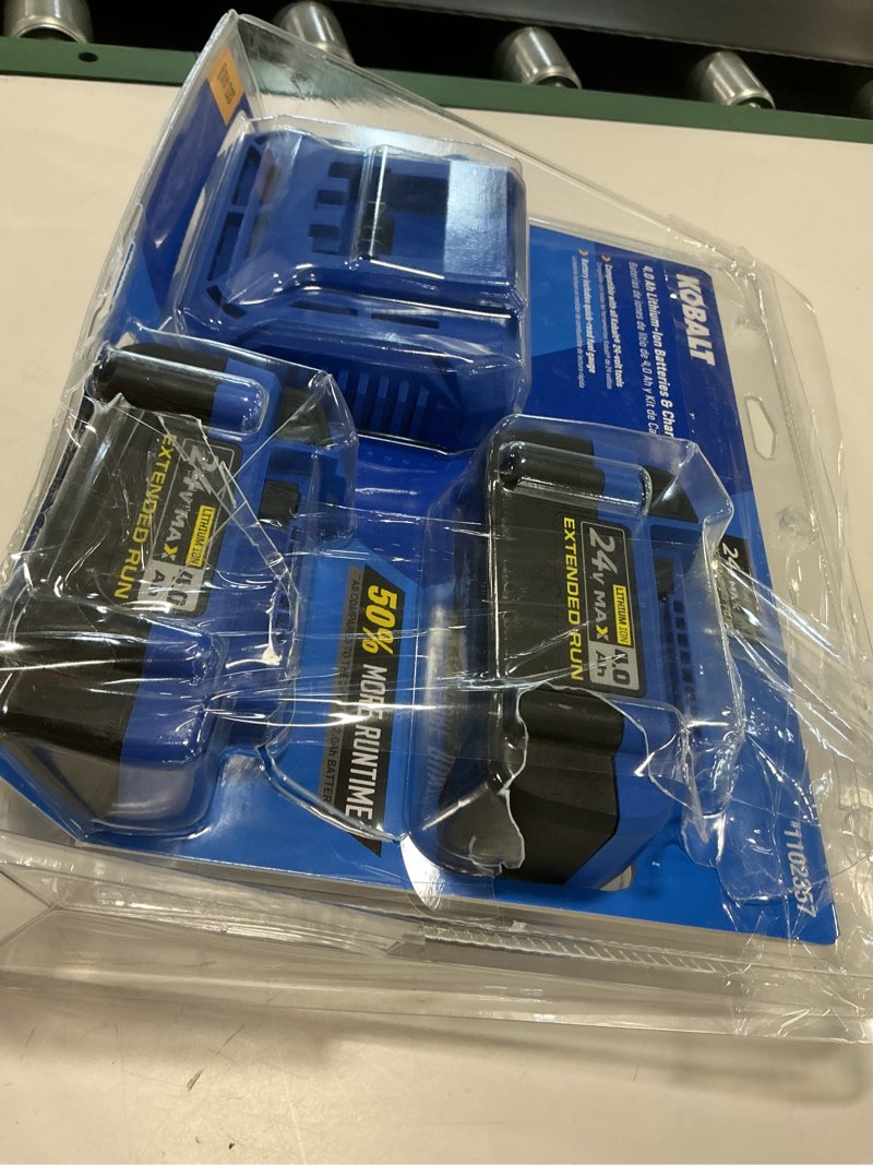 Condition photo showing Good Condition for Kobalt 24V Power Tool Charger with Batteries for Kobalt Tools