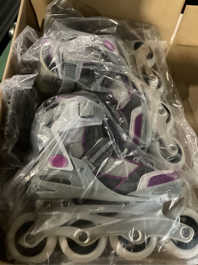 Condition photo showing New/Like New for Roller Derby AERIO Q-60 Women's Inline Skates Purple 5