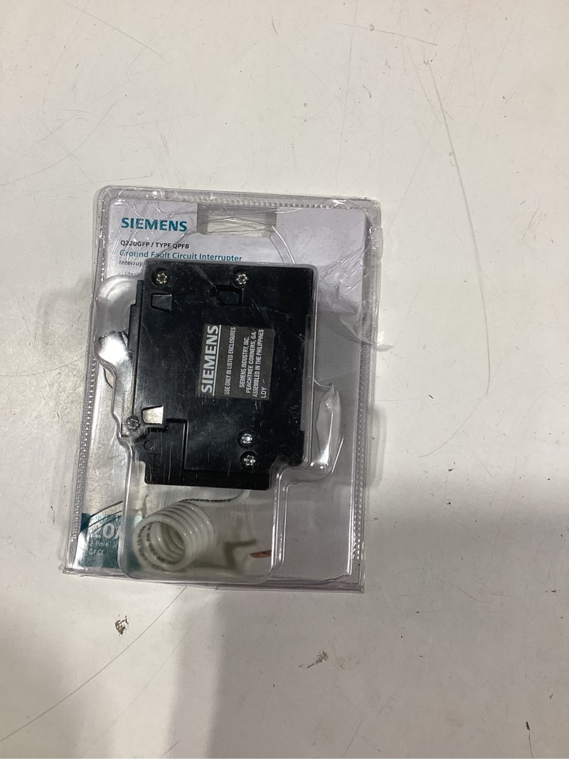 Condition photo showing As Is for siemens qpfb 20-amp 2-pole gfci circuit breaker