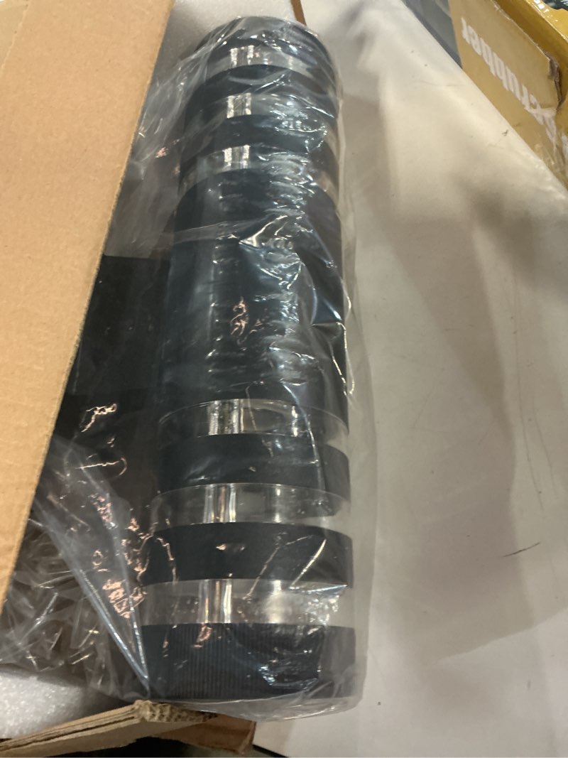 Condition photo showing New/Like New for outdoor wall sconce porch cylinder light, modern exterior up and down wall light waterproof with aluminum of matte black finish and toughened glass for patio, garage, e27 base