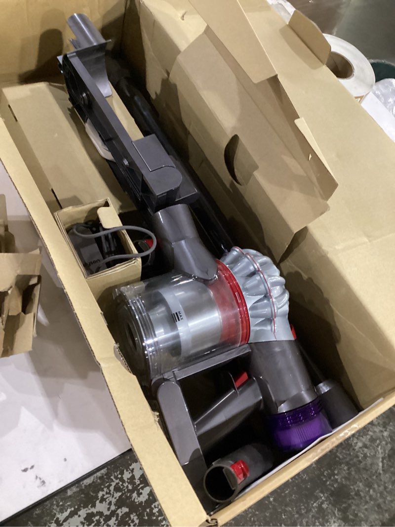 Condition photo showing As Is for dyson gen5outsize cordless vacuum, 250aw, 3 power modes, up to 140 minutes,² xl bin, illumination reveals dust, hepa filtration, all floor types