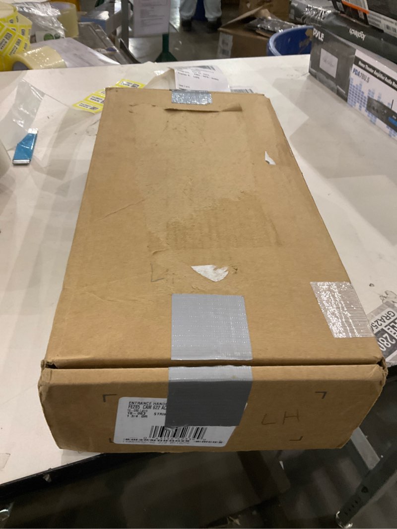 Condition photo showing As Is for SCHLAGE FE285 622 Acc CAM LH Lower Half Handleset, Camelot Interior Trim, Matte Black Matte Black Camelot Interior Trim Accent Lever LH