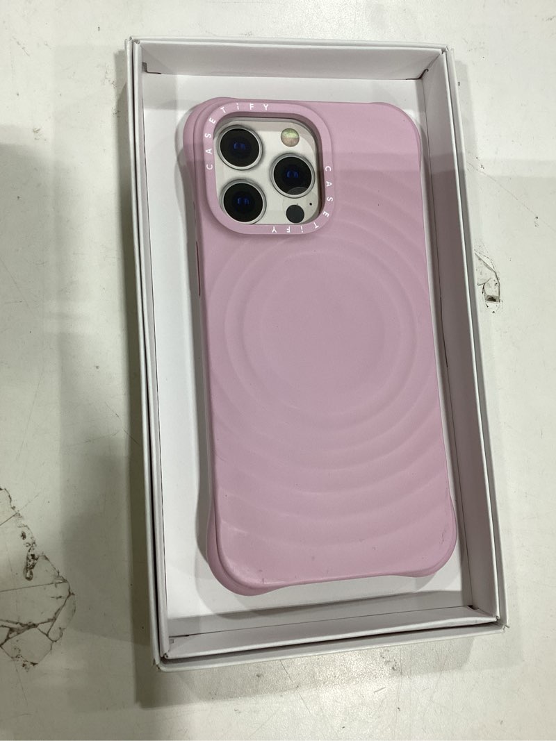 Condition photo showing New/Like New for casetify ripple iphone 15 pro max case [2x military grade drop tested/wave textured/compatible with magsafe] - primrose pink primrose pink iphone 15 pro max (6.7")