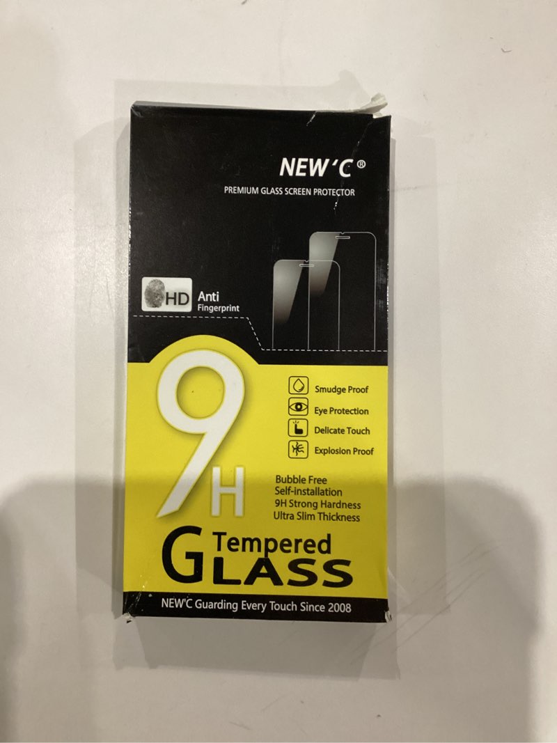 Condition photo showing As Is for NEW'C [3 Pack] Designed for iPhone 16, iPhone 15 (6.1 inches) Screen Protector Tempered Glass with easy installation tool included,Case Friendly Ultra Resistant 16/15 6.1 inches Transparent