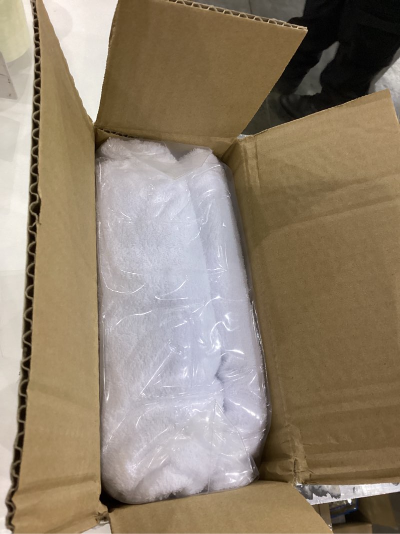 Condition photo showing New/Like New for Amazon Basics Waterproof 18 inch Mattress Protector Queen Size, Breathable, Machine Washable, White