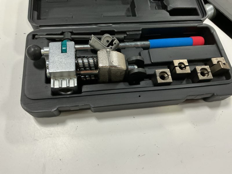 Condition photo showing Good Condition for dptool brake line flaring tool kit, 45 degree single, double and bubble flares, brake line and tubing flaring tool for 3/16", 1/4", 5/16", 3/8" and 4.75mm tubing, brake flare tool for steel metal tube