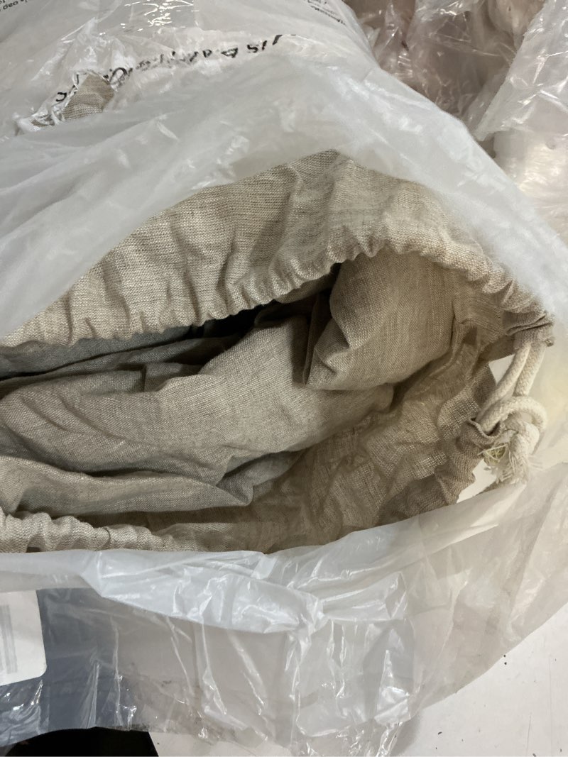 Condition photo showing Good Condition for european linen duvet cover, full/queen, natural chambray