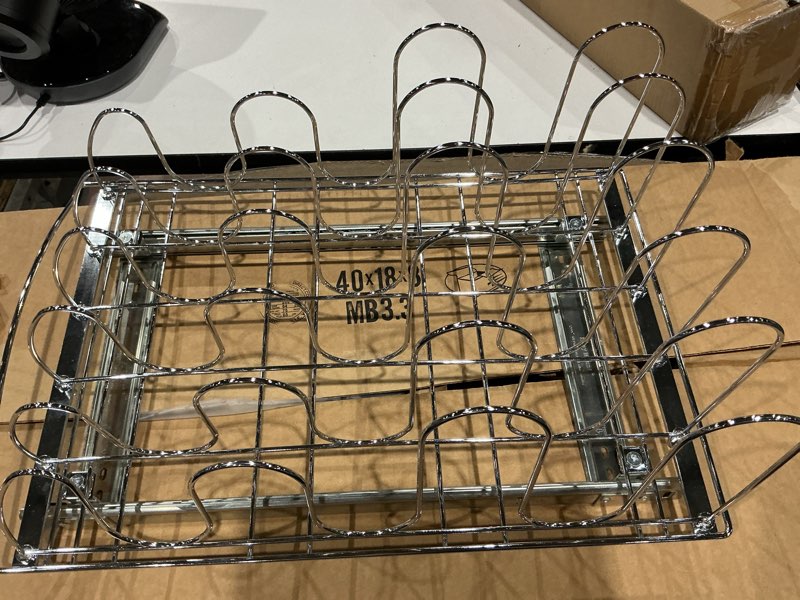 Condition photo showing Good Condition for lumi anti fatigue kitchen cushioned mat for floor, padded waterproof runner for standing, stain resistant comfort rugs for home, sink, laundry, 24x87 cream black 87\"l x 24\"w x 0.4\"th