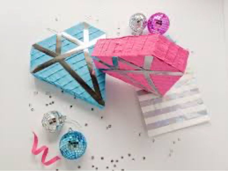 4 Pcs Bachelorette Party Piñata Set Pink Theme Ring Finger Piñata with Stick Blindfold and Confetti for Bridal Shower Centerpieces Wedding Decoration Bachelorette Party Supplies