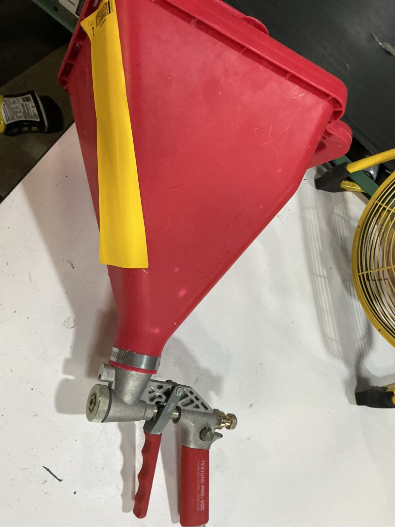 Condition photo showing As Is for wal-board tools gravity-fed hopper gun