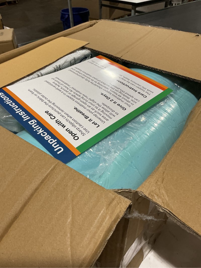 Condition photo showing New/Like New for dual layer 4 inch memory foam mattress topper queen size, 2" cooling gel memory foam & 2" pillow top bed topper, certipur-us mattress cover for pressure relief, 21" deep pocket, white