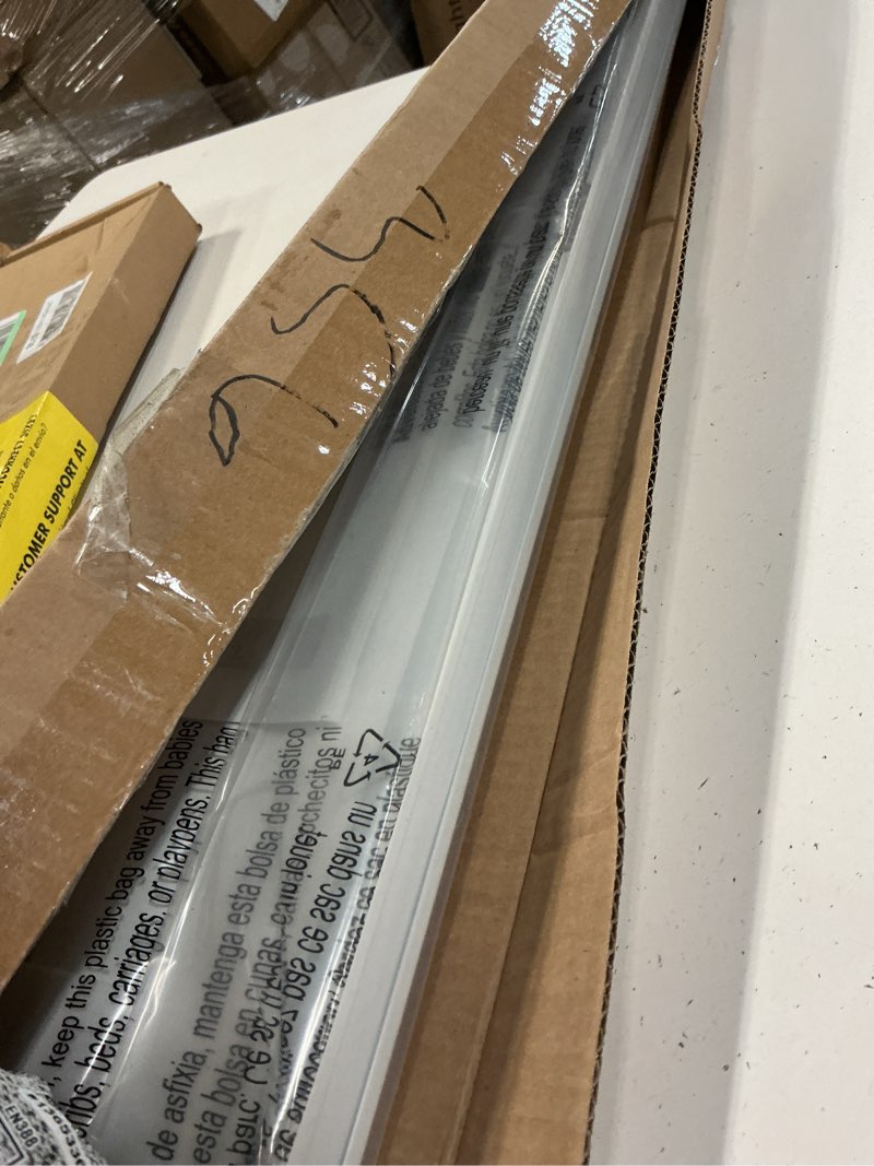 Condition photo showing Good Condition for lazblinds no tools no drill cordless cellular shades, light filtering honeycomb shades for home, thermal insulation blinds for windows, 28" w x 64" h, white light filtering-white 28" w × 64" h
