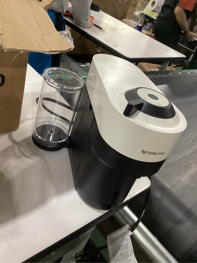 Condition photo showing As Is for Not tested ***Nespresso Vertuo Pop+ Coffee and Espresso Maker by Breville, Coconut White