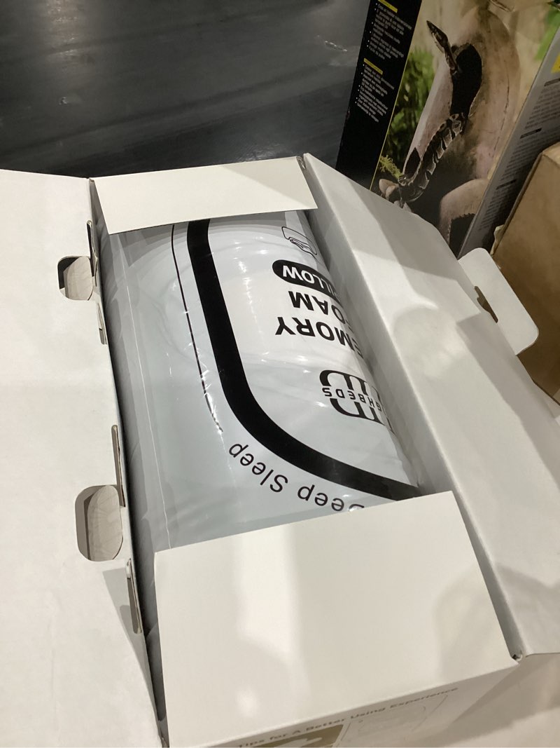 Condition photo showing New/Like New for Cervical Neck Pillow for Neck Pain Relief- Memory Foam Pillow for Side and Back Sleepers, BASF Support with Ergonomic Pillow Light Grey