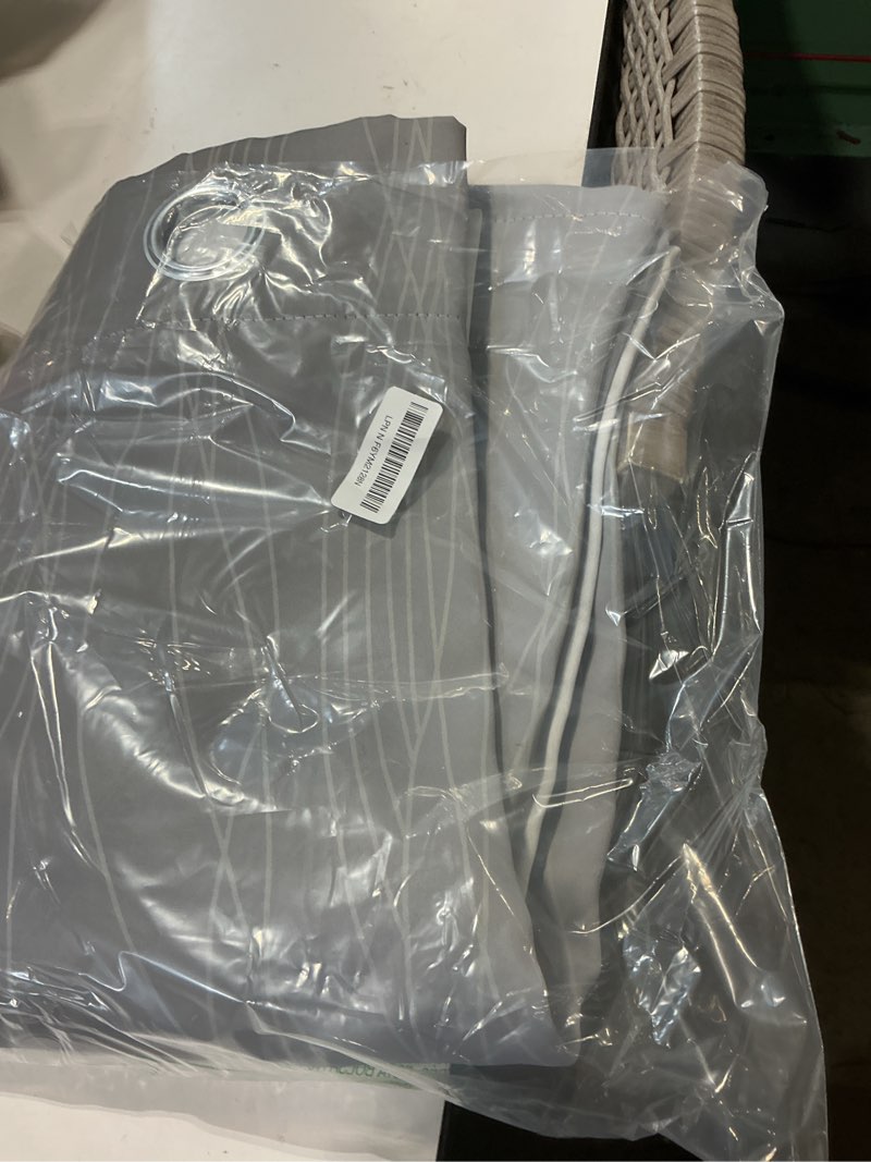 Condition photo showing Good Condition for estelar textiler full room darkening greyish white and grey blackout curtains 63 inch length 2 panels set, ombre thermal insulated full light blocking grommet gray blackout drapes for bedroom, 42wx63l 42"w x 63"l (pack of 2) grey and greyish white