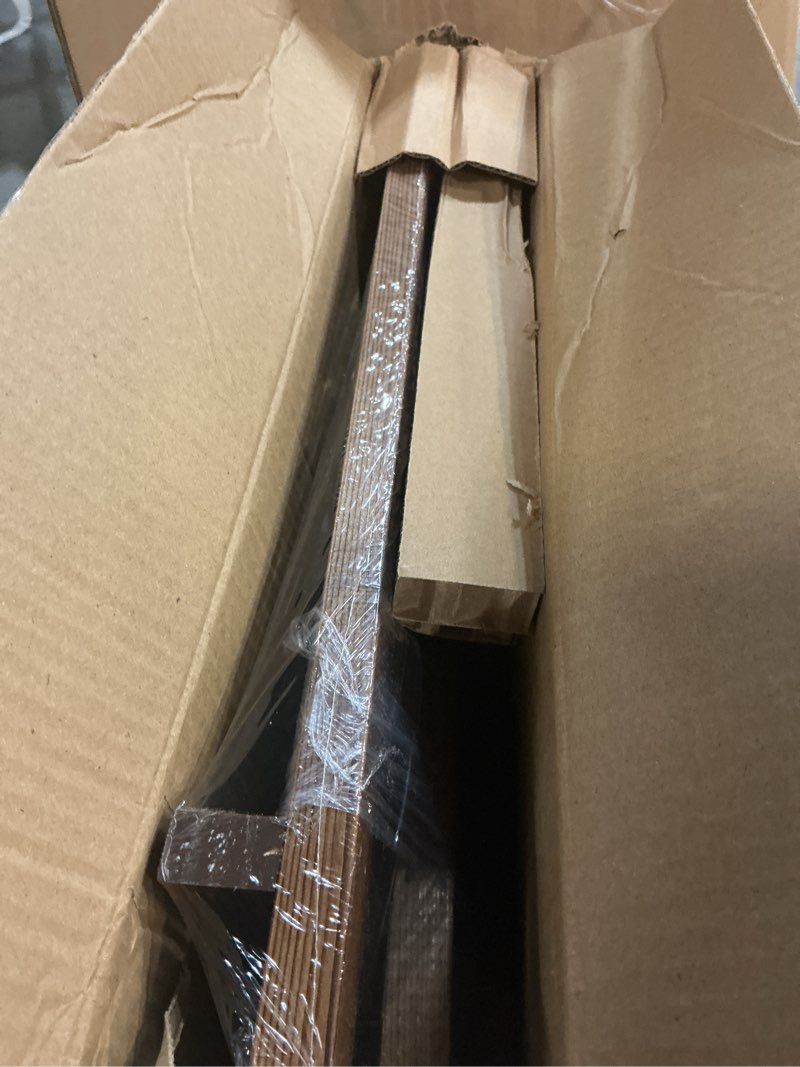 Condition photo showing New/Like New for loddie doddie wood tabletop chalkboard easel - dark brown, 12 in x 12 in - adjustable stand for menu board - place cards & wedding favors display - vendor booth display & farmers market decor