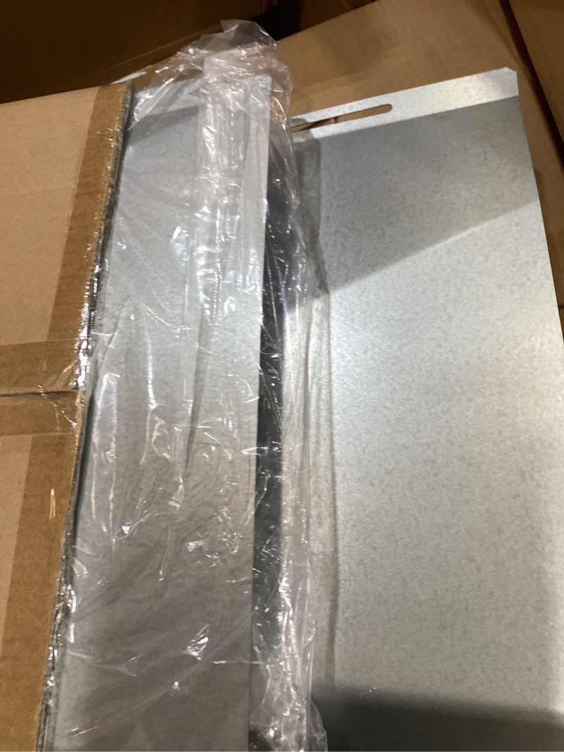 Condition photo showing Good Condition for adjustable grease tray, drip pan with catch pan fits nexgrill, charbroil, dyna glo, kenmore, bhg, master,backyard, uniflame,expert, galvanized steel replacement part for 3/4/5burner gasgrill (24"-30")