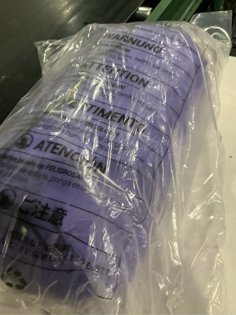 Condition photo showing Good Condition for sleeping bags for adults kids - 3 season cold&warm weather waterproof camping sleeping bag - lightweight sleeping bags for camping hiking outdoor travel pale purple&purple