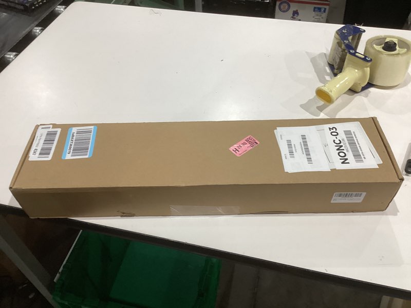 Condition photo showing New/Like New for MBYD Dark Black Solid Wood Floating Shelves for Wall, 24 Inch Modern Photo Shelf Wall Mount, Picture