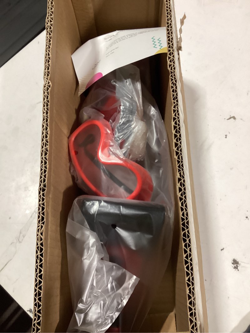 Condition photo showing As Is for kids weed trimmer toy | toddler landscaping gardening tools and equipments with lights and sounds| includes mask safety goggles and earmuffs