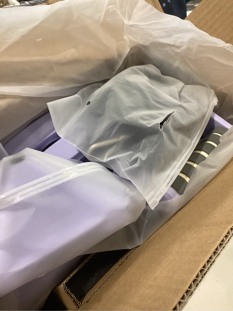 Condition photo showing New/Like New for Pilates Board,Foldable Pilates Reformer Equipment with Timer, 7-in-1 Multi-Purpose Portable Pilates Reformer Machine Home Pilates Kit for Home Workout,Fitness,Exercise,Abs Purple