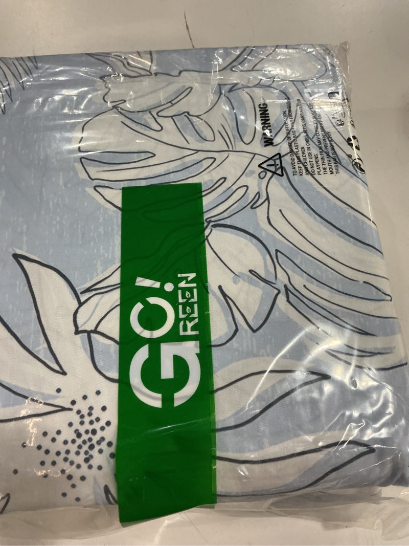 Condition photo showing New/Like New for Gogreen 100% Cotton Sheet Set Twin-XL Size, Blue Floral, 3PC Set, Breathable Bed Sheet for Hot Sleeper and Night Sweats, Deep Pocket Up to 16 Inches 2 - Blue Floral Twin XL