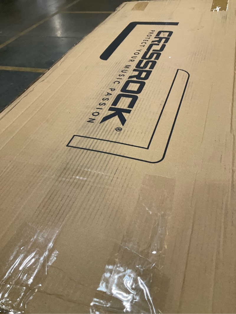 Condition photo showing Good Condition for crossrock wooden electric guitar case for 335 style semi-hollow | blossom brown faux leather, burgun