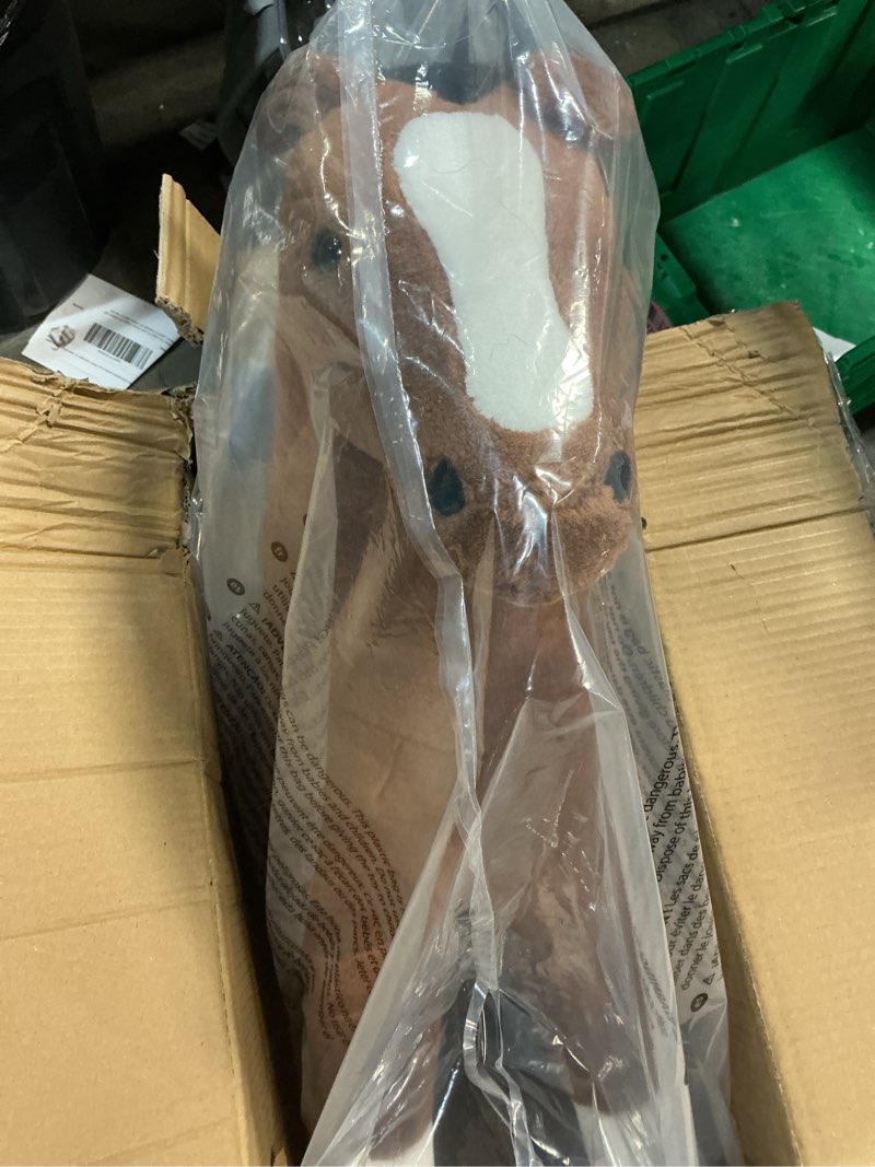 Condition photo showing New/Like New for melissa & doug giant horse - lifelike stuffed animal (nearly 3 feet tall)