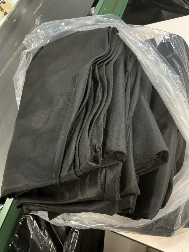 Condition photo showing Good Condition for Surmente 132 inch Round Tablecloths -10 Pack Black Round Table Cloths, Polyester Fabric Table Covers for Wedding, Party, Banquet, or Restaurant 132 Round, 10 Pack Black