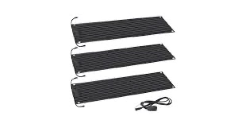 Toriexon Snow Melting Mats Outdoor 10 x 30 inch - 3 Pack, Non-Slip Heated Outdoor Mats 85W 120V, Hea