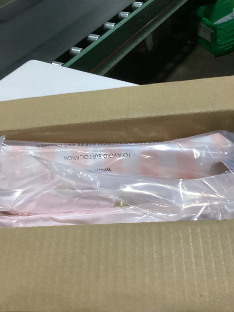 Condition photo showing Good Condition for twin comforter set with sheets for girls-5 pieces twin bedding sets with pink comforter, sheets, pillowcase & sham for kids (pink gold bow, 66" x 86") pink/bow knot twin(66"x 86")-5 pieces