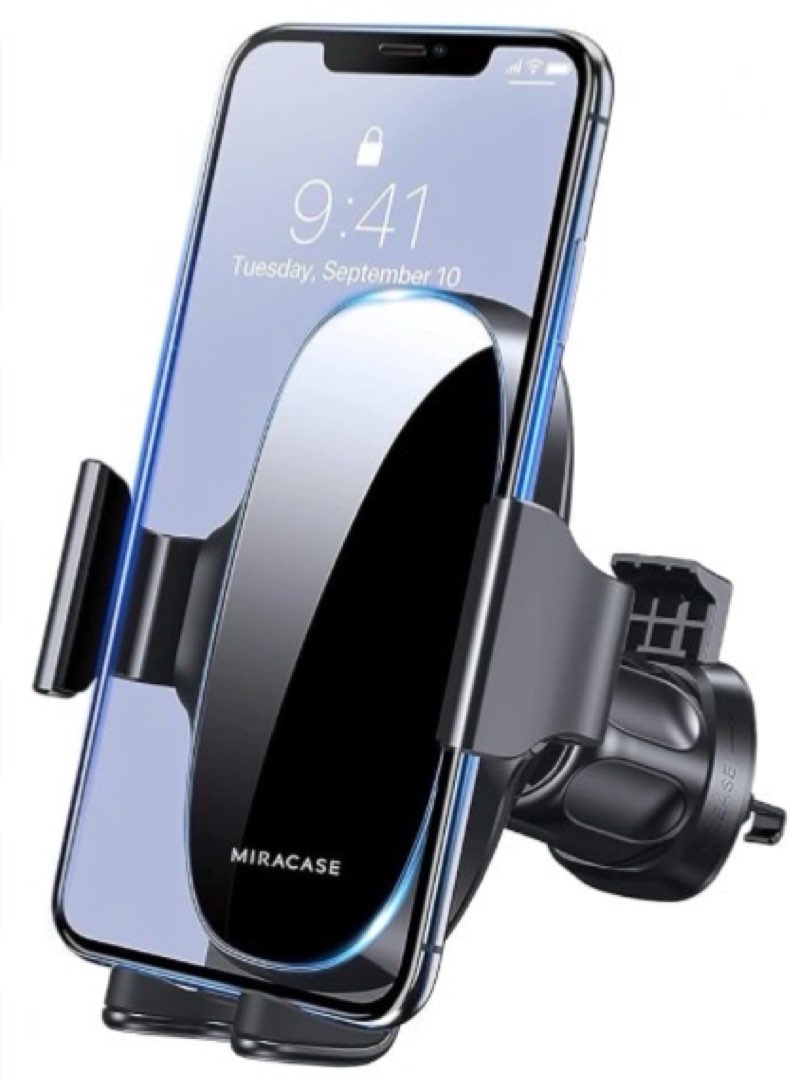 Kolasels CD Phone Holder for Car, [Telescopic Arm] CD Slot Phone Mount, 360° CD Player Phone Holder 