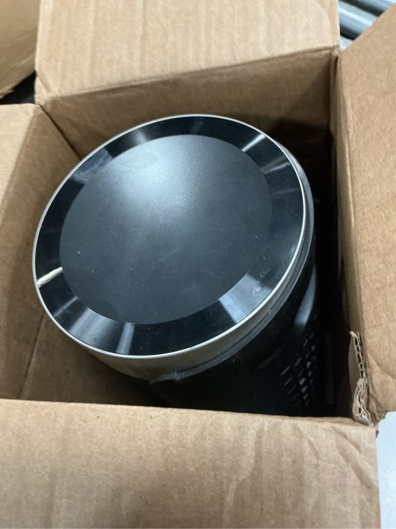 Condition photo showing As Is for dreo space heater, 1500w electric heaters for indoor use with thermostat, 70° oscillation, 8 safety protections, 5 modes, remote, 12h timer, quiet portable heater for office, bedroom, large room gold standard