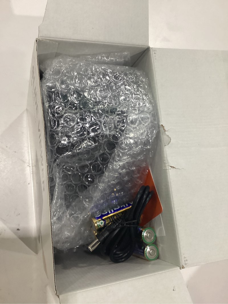 Condition photo showing New/Like New for 35mm slide viewer, 3x magnification, usb powered/battery operation-for 35mm slides & positive film negatives (4aa batteries included) small
