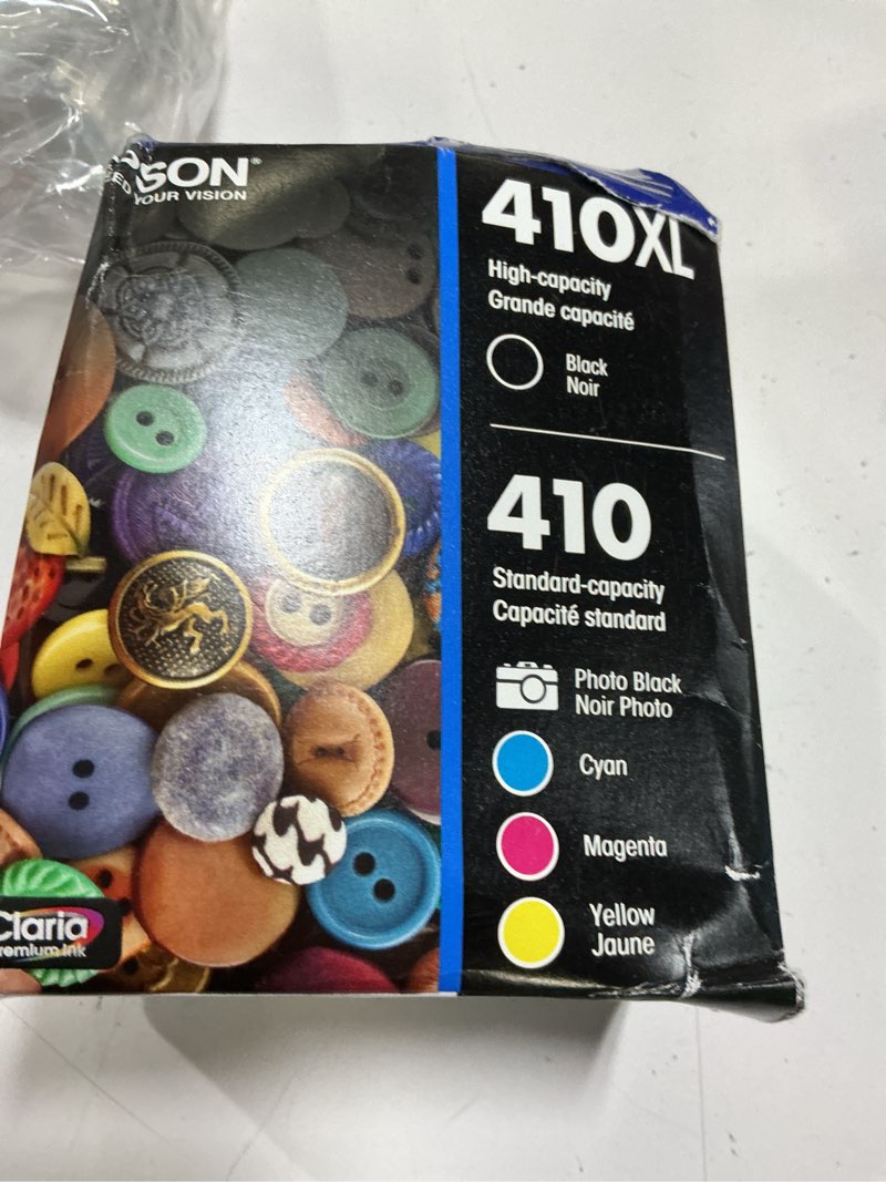 Condition photo showing Good Condition for epson 410 claria premium ink high capacity black & standard color cartridge combo pack (t410xl-bcs) works with expression xp-530, 630, 640, 7100, 830 5 pack 4 color ink