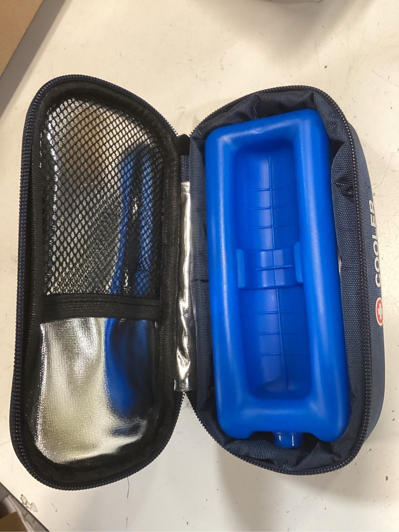 Condition photo showing Good Condition for Insulin Vial Cooler Travel Case TSA Approved Medicine Cooler for Travel Diabetic Travel Case with Reusable Cooler Ice Brick, Long-Lasting Cooling for Vials and Pens
