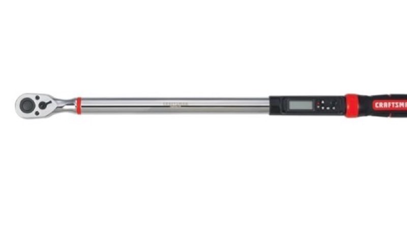 craftsman digital torque wrench, sae, 1/2-inch, 50-250 ft-lb, (cmmt99436)