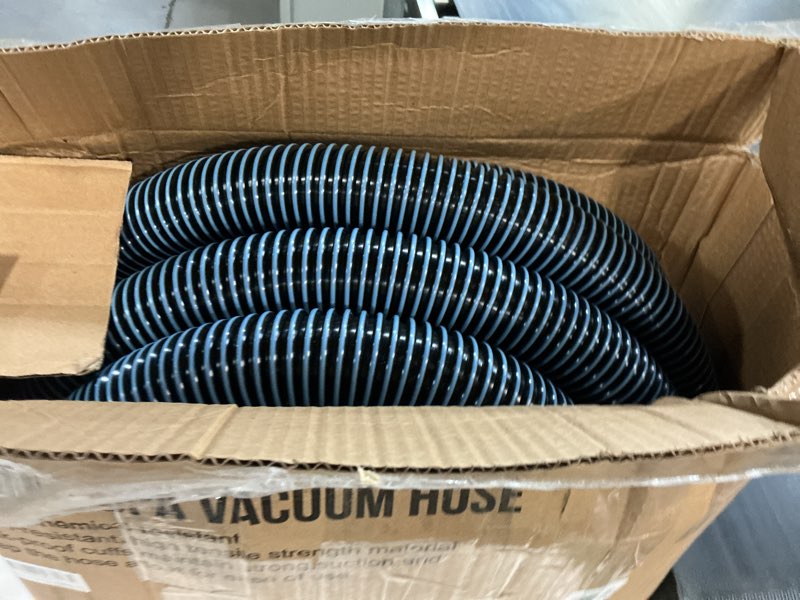 Condition photo showing As Is for bewave pool vacuum hose, above/in ground manual heavy duty swimming pool hose with swivel cuff, 1-1/2 in x 30 ft 1-1/2 in x 30 ft, 1 pack