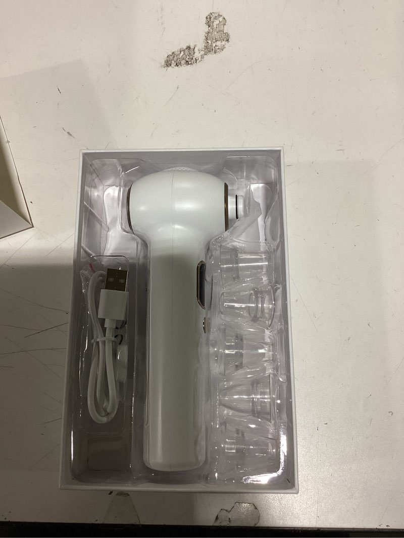 Condition photo showing Good Condition for Pore Vacuum Blackhead Remover, Blackhead Extractor with 3 Adjustable Suction Levels, 5 Probes, Blackhead Remover Tools for Women and Men (White)