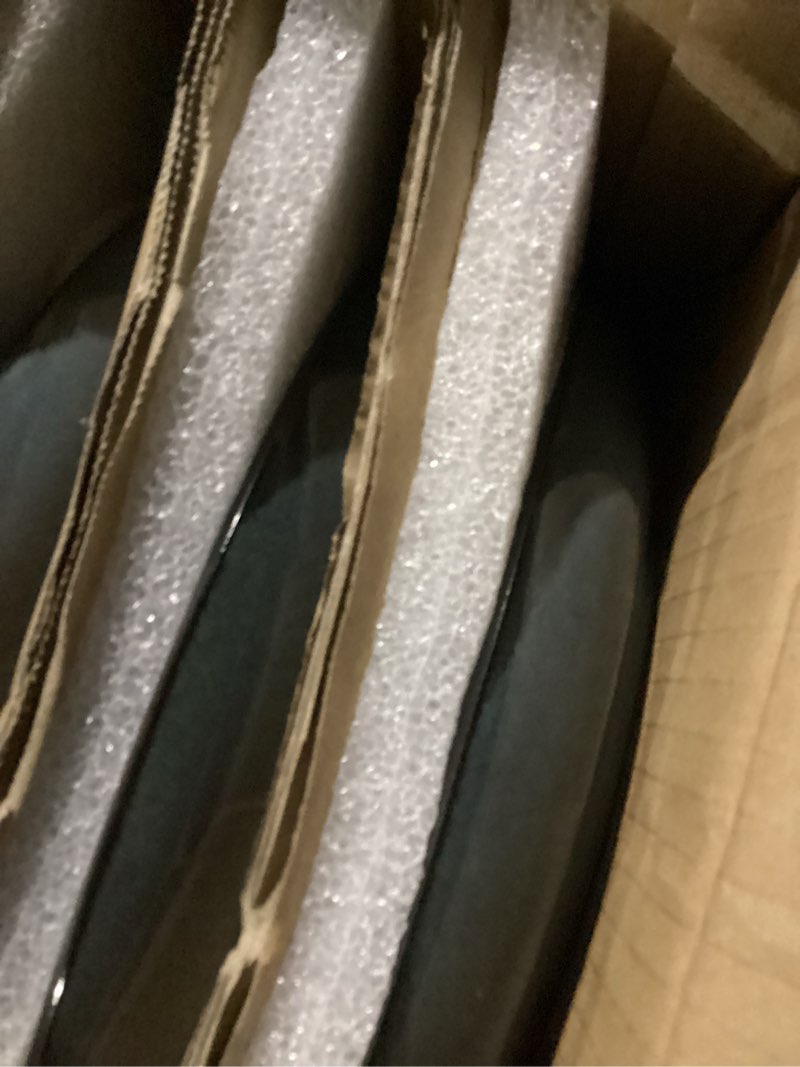 Condition photo showing New/Like New for similar to gbhome 24-piece stoneware dinnerware set for 8 – ribbed ceramic plates and bowls, scratch-resistant, microwave & dishwasher safe, reactive glaze, reactive glaze teal service for 8(24pcs) reactive glaze teal