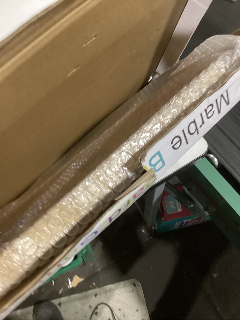 Condition photo showing As Is for Large Size Original Marble Game Solid Wood 20 inch Wahoo Board Game Double Sided Painted Wooden Fast Track for 6 and 4 Players 6 Colors 24 Marbles 6 Dice for Family Friend Large Log