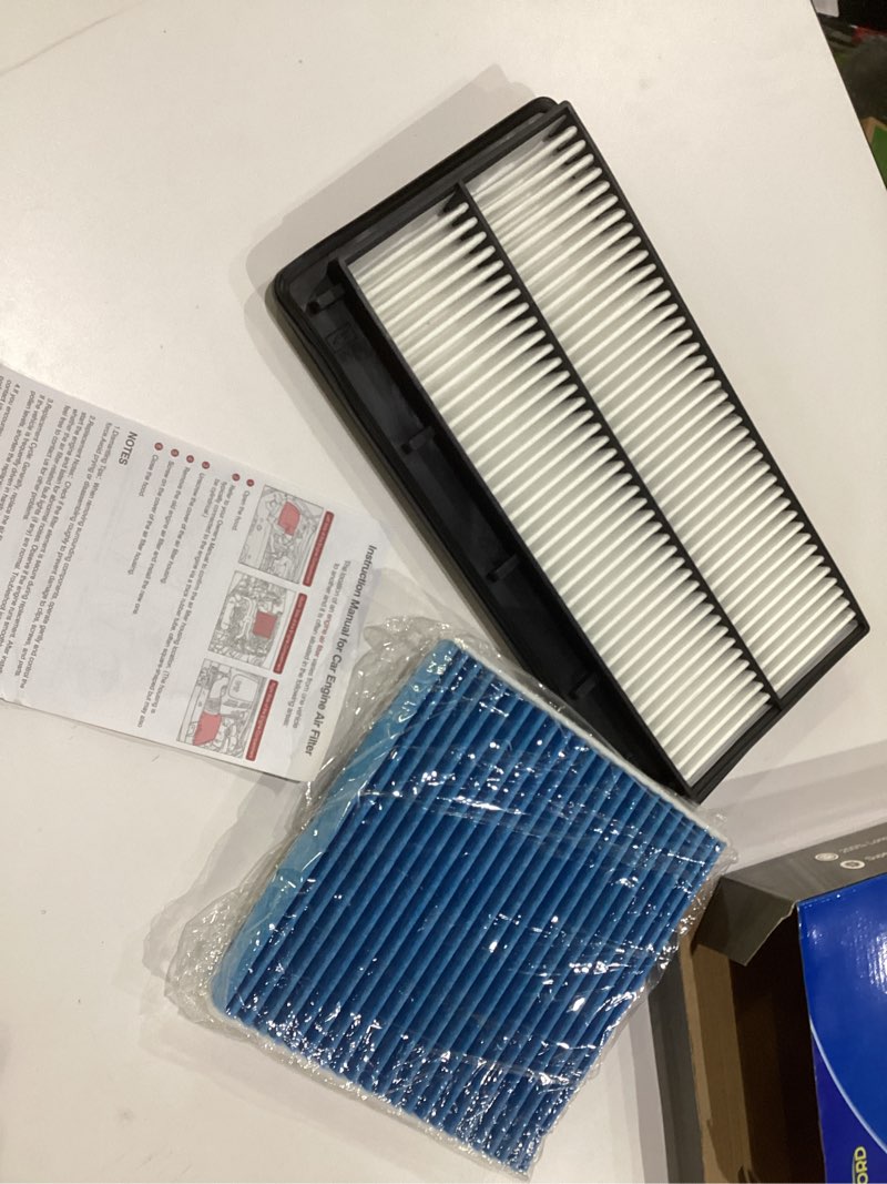 Condition photo showing New/Like New for Cabin Air Filter and Engine Air Filter Fit for Honda CR-V CRV 1.5L (Gas) 2017 2018 2019 2020 2021 2022 Activated Carbon Cabin Filter Replacement CA12050 CF11182 Car Accessories CA12050&CF11182
