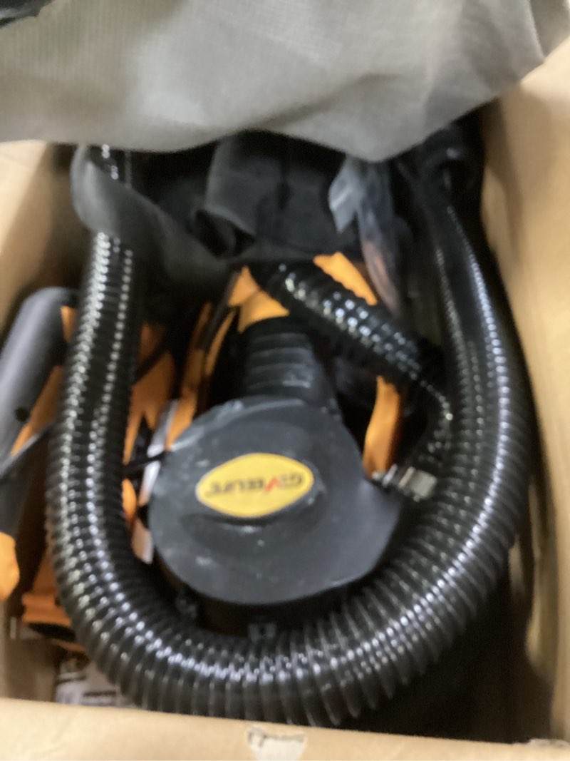 Condition photo showing As Is for GEVEELIFE Drywall Sander, 880W Popcorn Ceiling Removal Tool, Drywall Sander with Vacuum Dust Collector, 5 Variable Speed 1000-2100RPM, LED Light, Foldable & Extendable Handle, 12 Sanding Discs Orange