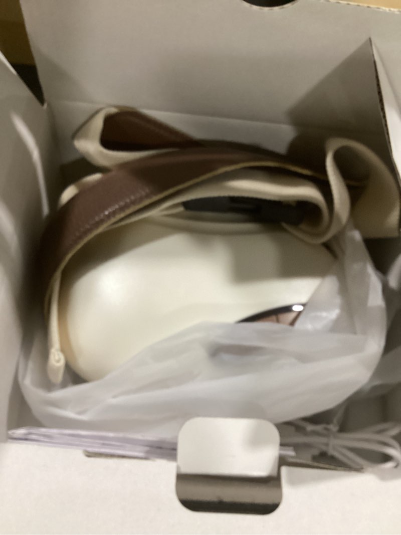 Condition photo showing Good Condition for bionic heated massager, portable shiatsu neck and back massager, electric deep tissue 4d kneading massage, simulated human hand design for pain relief and muscle relax (beige) py-070beige