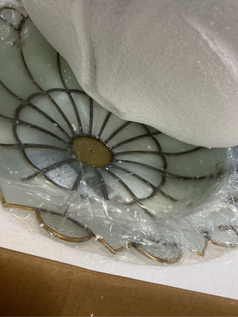 Condition photo showing Good Condition for aeyee petal shaped semi-flush mount ceiling light, 23.6 inch mid century modern ceiling light fixtur ( similar