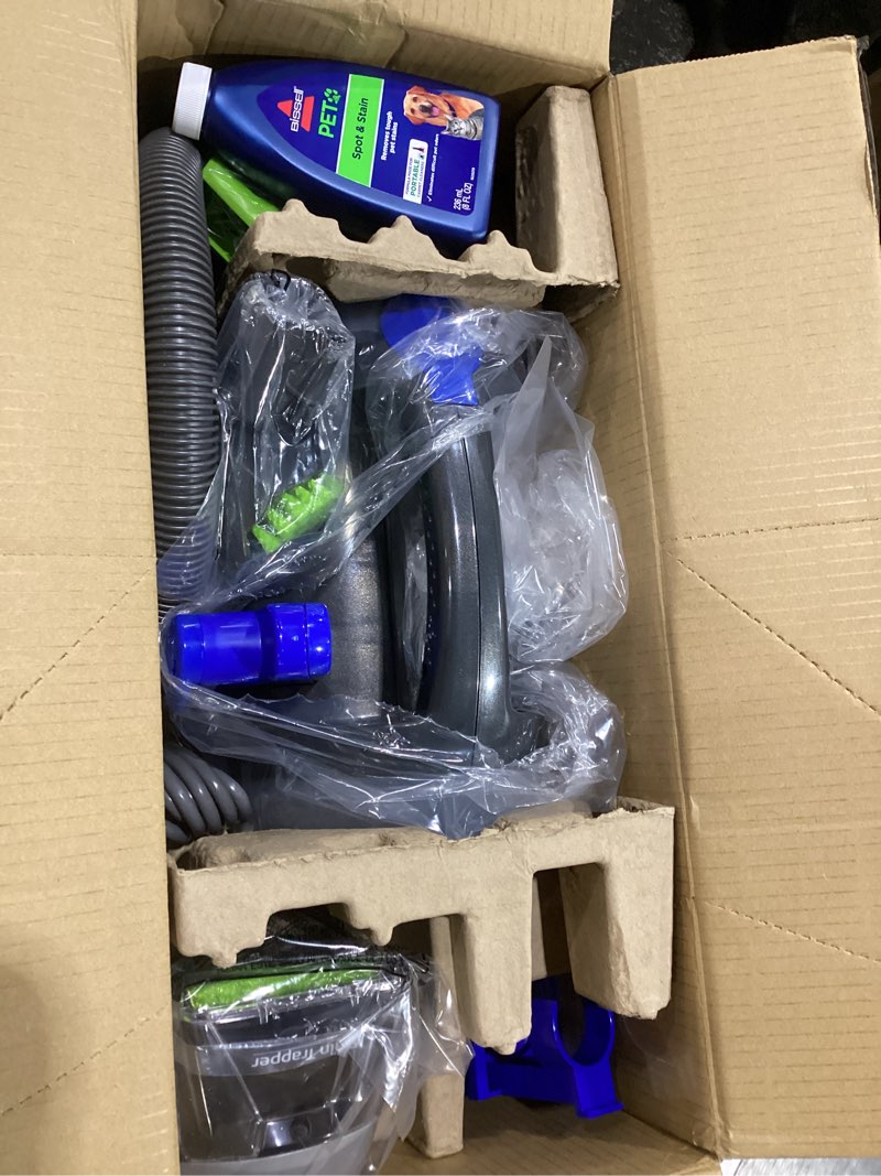 Condition photo showing New/Like New for Bissell Little Green Pet Deluxe Portable Carpet Cleaner and Car/Auto Detailer, 3353, Gray/Blue Little Green Deluxe, NOT TESTED GOOD CONDITION 