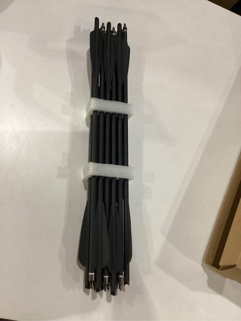 Condition photo showing Good Condition for S F Crossbow Bolts Crossbow Arrows Carbon Archery for Hunting and Target Practice(Pack of 12) 18inch Black